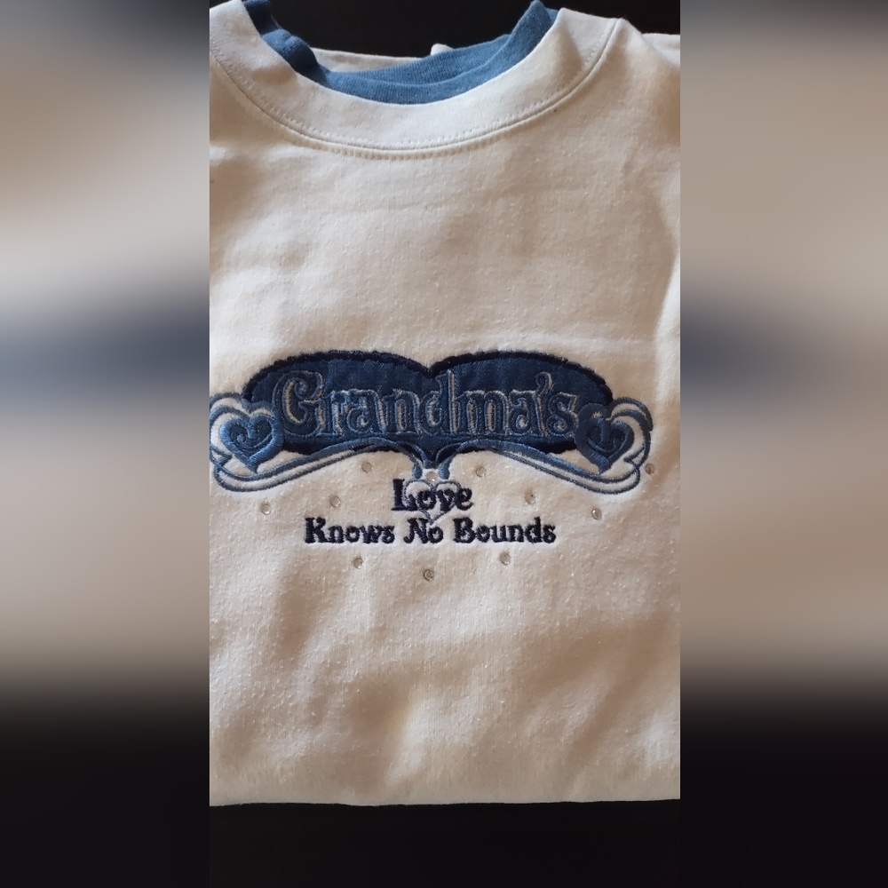 White Sweatshirt for Grandma